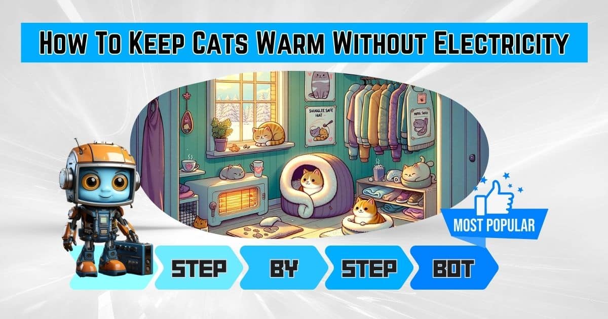 How To Keep Cats Warm Without Electricity - Step by step guide